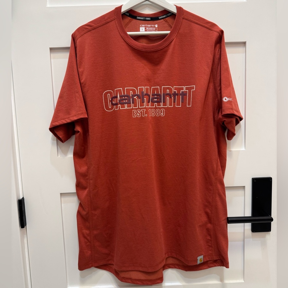 Carhartt Men's Brick Red Short Sleeve Tee,size L. NWOT